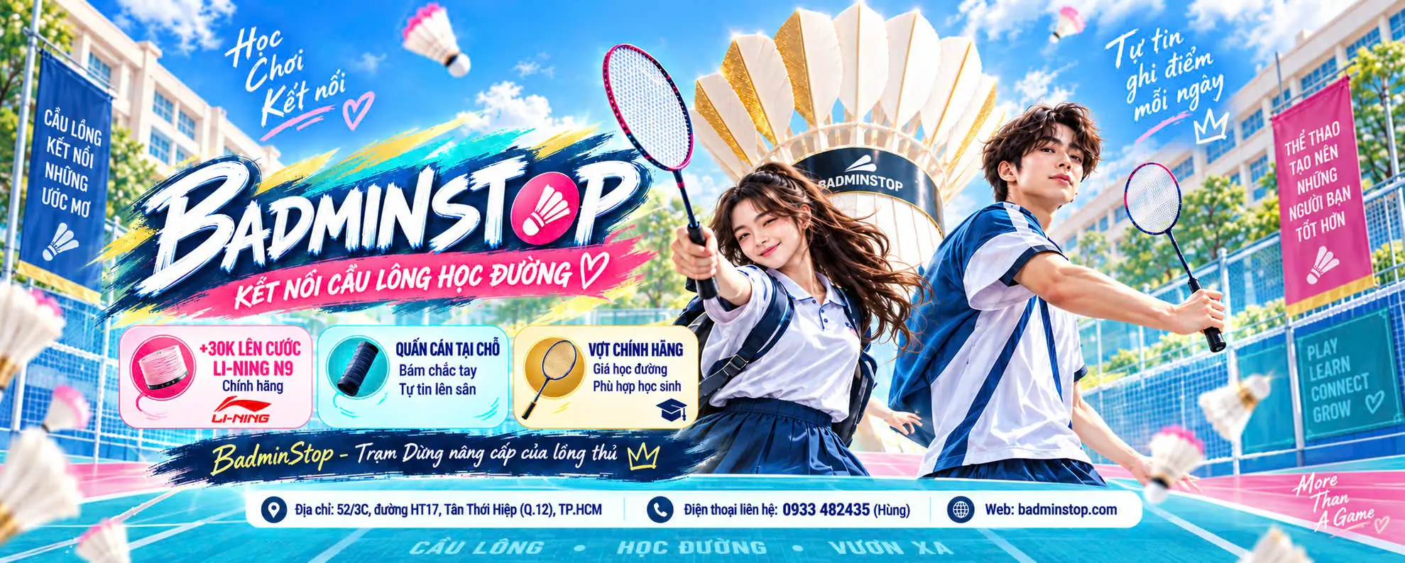 BADMIN STOP | SHOP CẦU LÔNG QUẬN 12